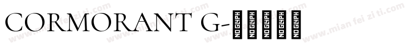 CORMORANT G字体转换